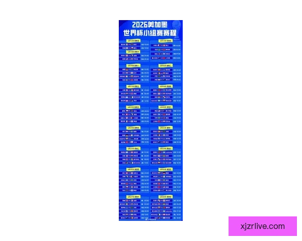 2026世界杯全程直播网站汇总，在线观看各场精彩赛事与实时比分更新